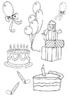 Dibujos para colorear Cumpleaños