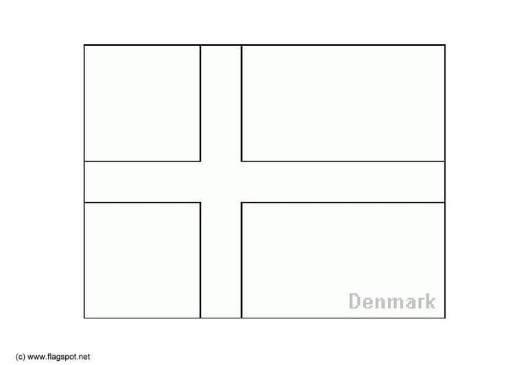 Dibujo para colorear Dinamarca