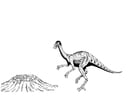 Dibujos para colorear Dinosaurio en nido