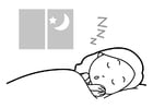 Dibujos para colorear dormir