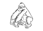 Dibujos para colorear Gorila