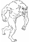 Dibujos para colorear Hombre lobo
