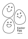 Dibujos para colorear Huevos de pascua