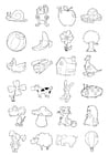 Dibujos para colorear iconos para niños