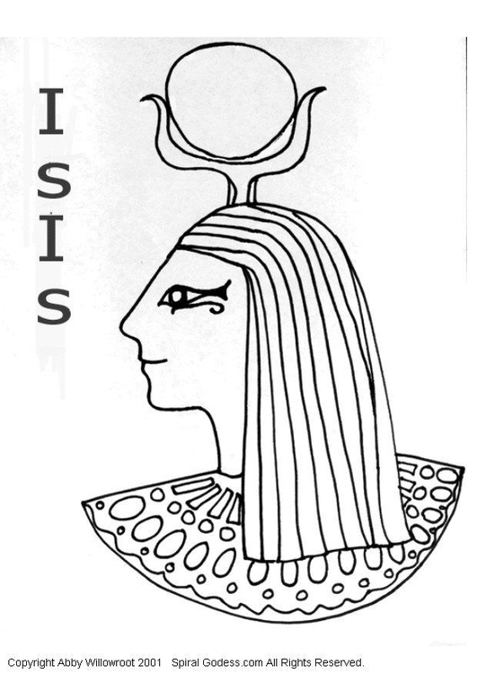 Dibujo para colorear Isis