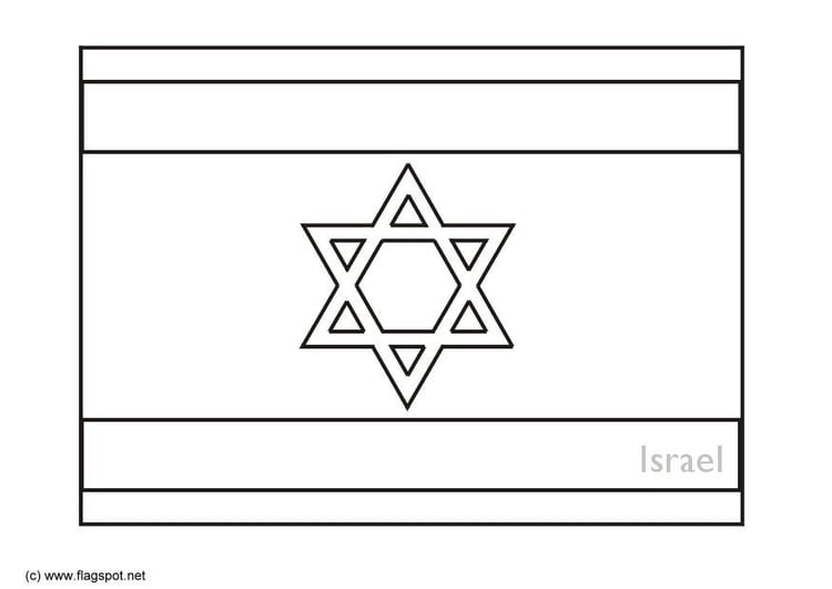 Dibujo para colorear Israel