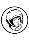 Dibujos para colorear Joeri Gagarin