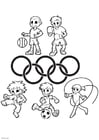 Dibujos para colorear juegos olímpicos