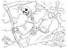 Dibujos para colorear La Muerte