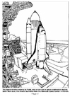 Dibujos para colorear Lanzamiento de nave espacial