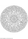 Dibujos para colorear Mandala
