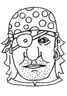 Dibujos para colorear Máscara de pirata
