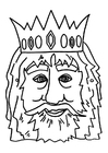 Dibujos para colorear Máscara de rey