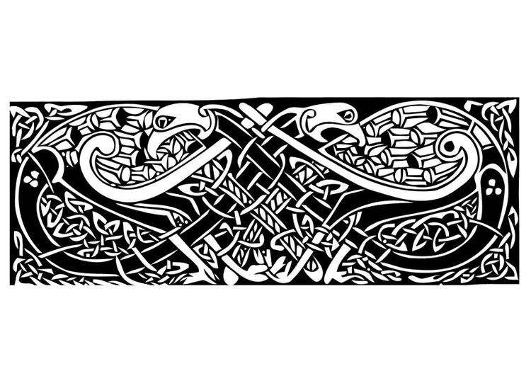 Dibujo para colorear Motivo celta