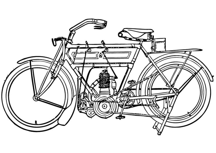 Dibujo para colorear Motocicleta