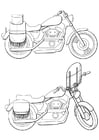 Dibujos para colorear motocicletas