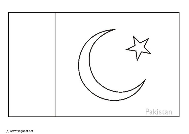 Dibujo para colorear PakistÃ¡n