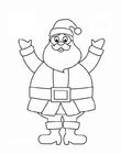 Dibujos para colorear Papá Noel
