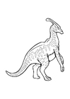 Dibujos para colorear Parasaurolophus