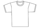 Dibujos para colorear parte delantera de camiseta