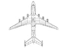 Dibujos para colorear parte inferior de un avión