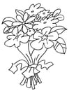 Dibujos para colorear Ramo de flores