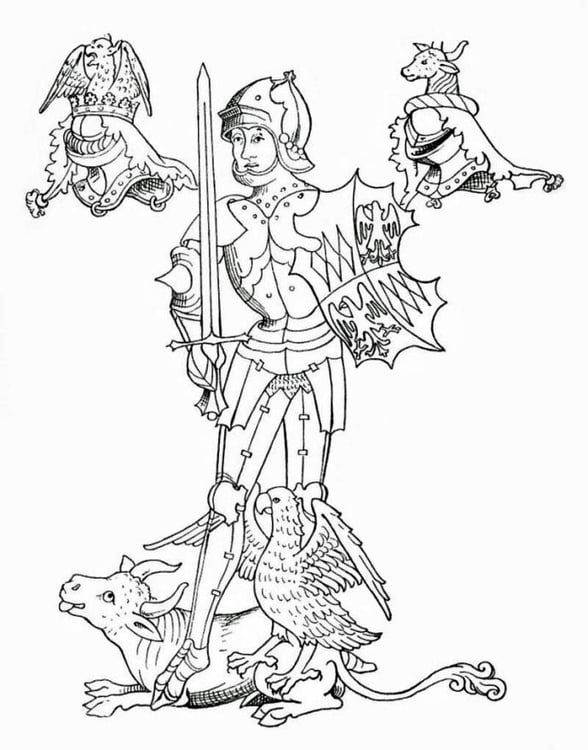 Dibujo para colorear Richard Neville, conde de Warwick