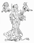 Dibujos para colorear Richard Neville, conde de Warwick