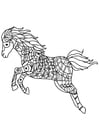 Dibujos para colorear saltos de caballos