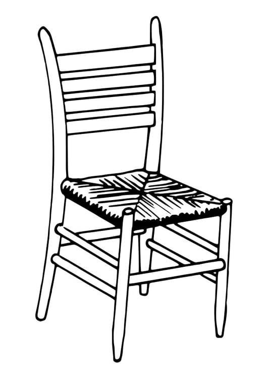 Dibujo para colorear silla
