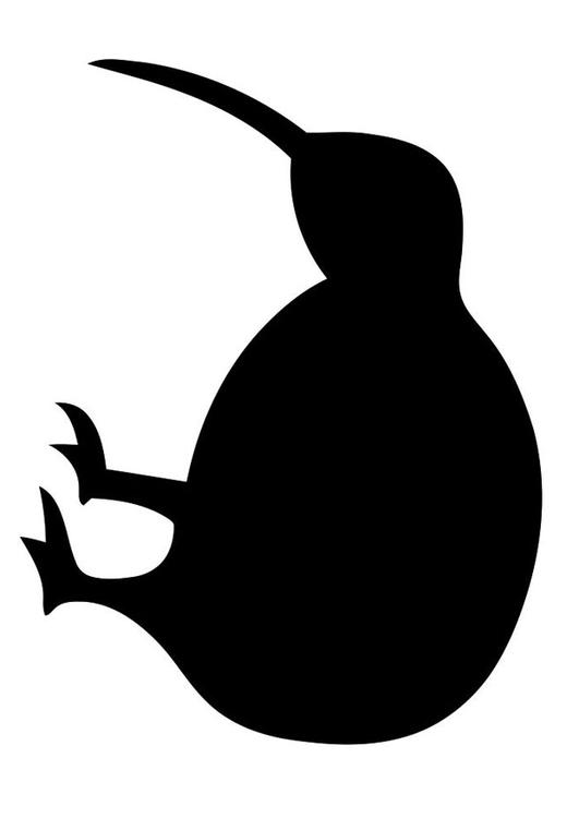 silueta de pÃ¡jaro - kiwi