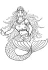 Dibujos para colorear Sirena de Shamrock