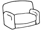 Dibujos para colorear sofá