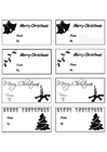 Dibujos para colorear tarjetas para regalos de navidad