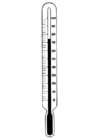 Dibujos para colorear Temperatura - termómetro
