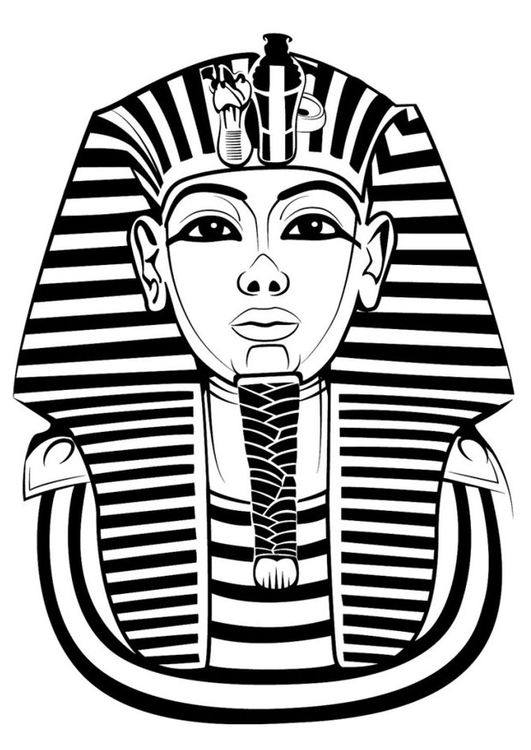 Dibujo para colorear Tutankamon