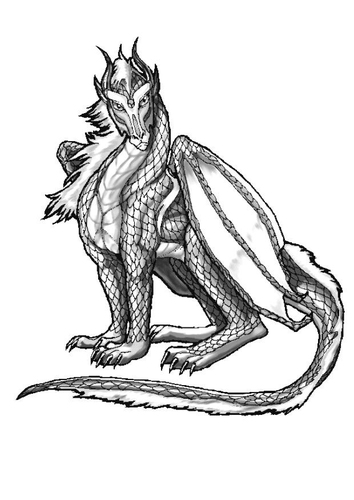 Dibujo para colorear Dragón atlántico