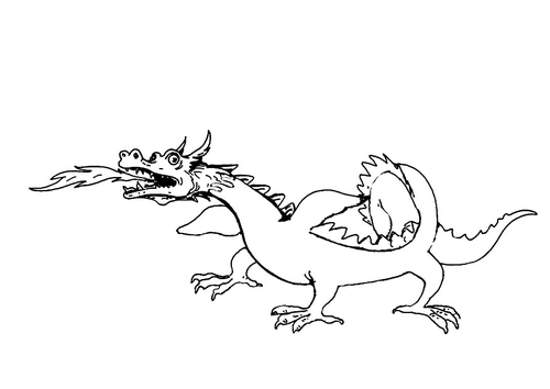 Dibujo para colorear Dragón