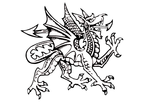 Dibujo para colorear Dragón