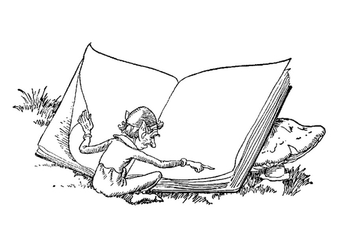 Elfo con libro