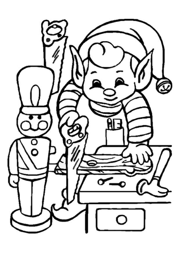 Elfo trabajando