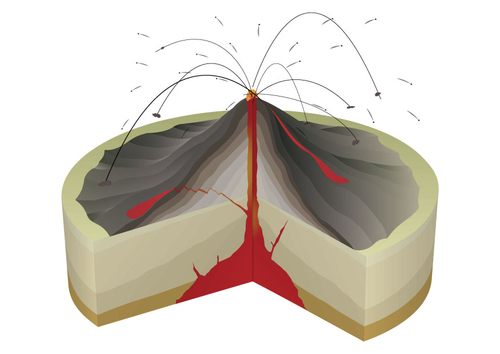 Imagen Erupción volcánica