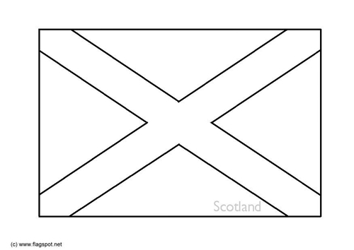 Dibujo para colorear Escocia