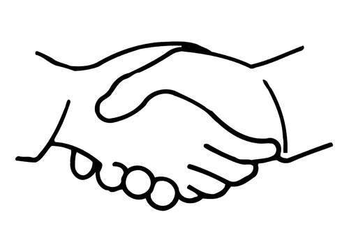 Estrechar la mano