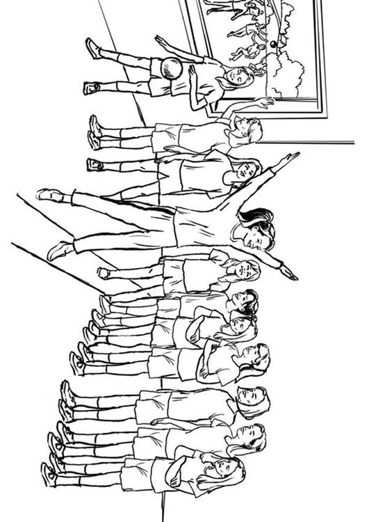 Clase de gimnasia