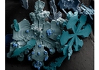 Fotos Cristales de nieve en microscopio