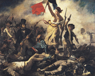 Eugene Delacroix - La libertad guiando al pueblo.