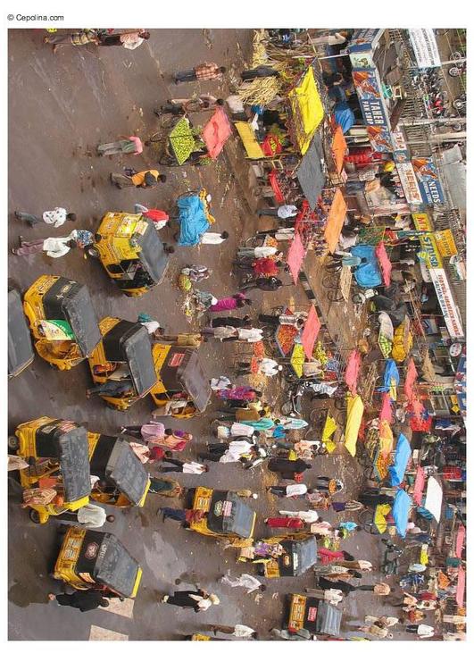 Imagen de calle en India