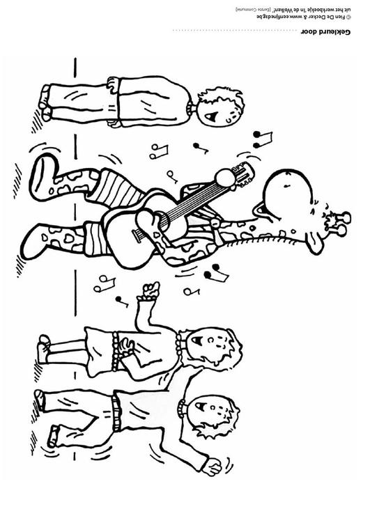Juul y sus amigos tocando música