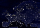 Fotos La tierra por la noche, áreas más urbanizadas de Europa